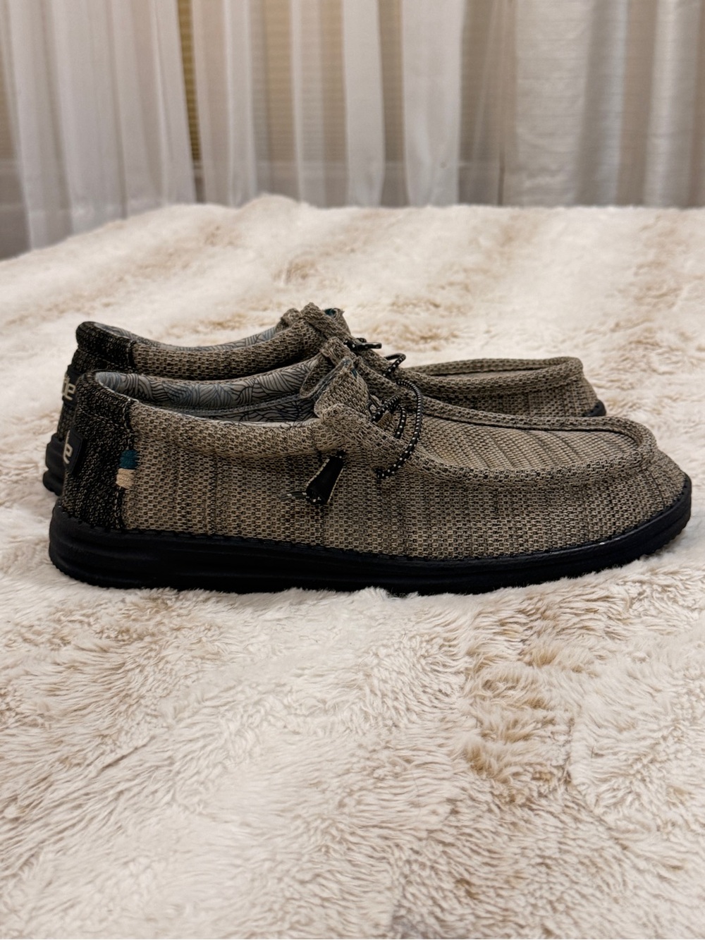 Hey Dude Men’s Slip-On Loafers in Olive